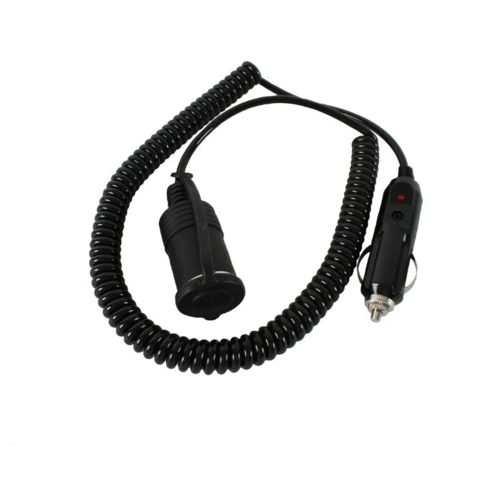 12V COILED EXTENSION LEAD
