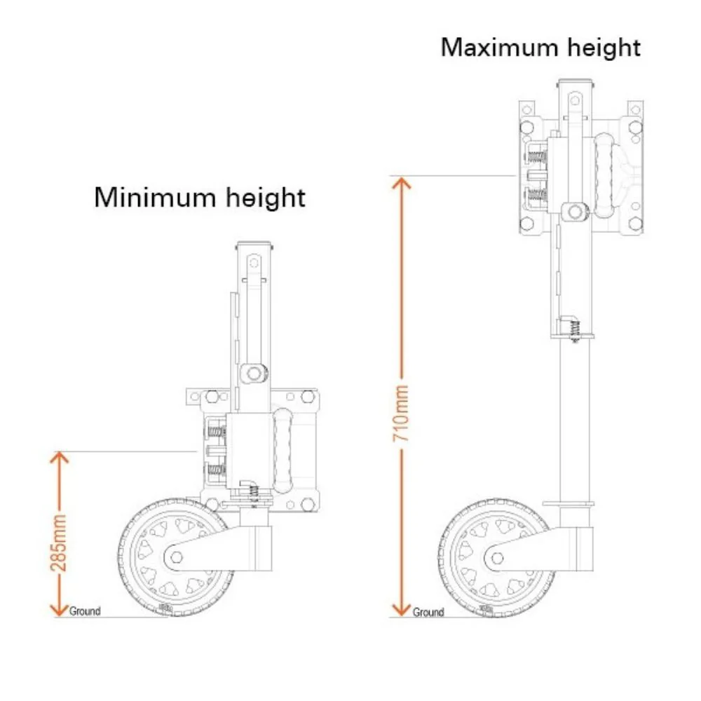ARK XO OFF ROAD JOCKEY WHEEL 750KG - Image 3