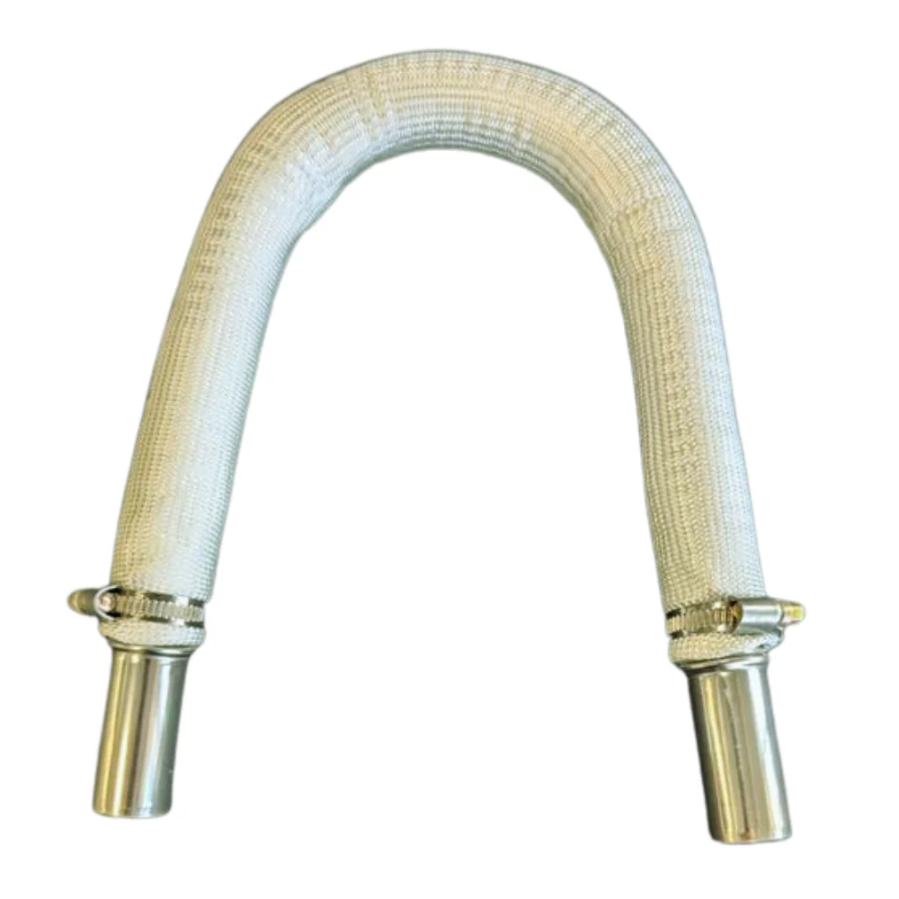 AU FOCUS DIESEL HEATER WRAPPED EXHAUST PIPE - 600MM CLAMPS