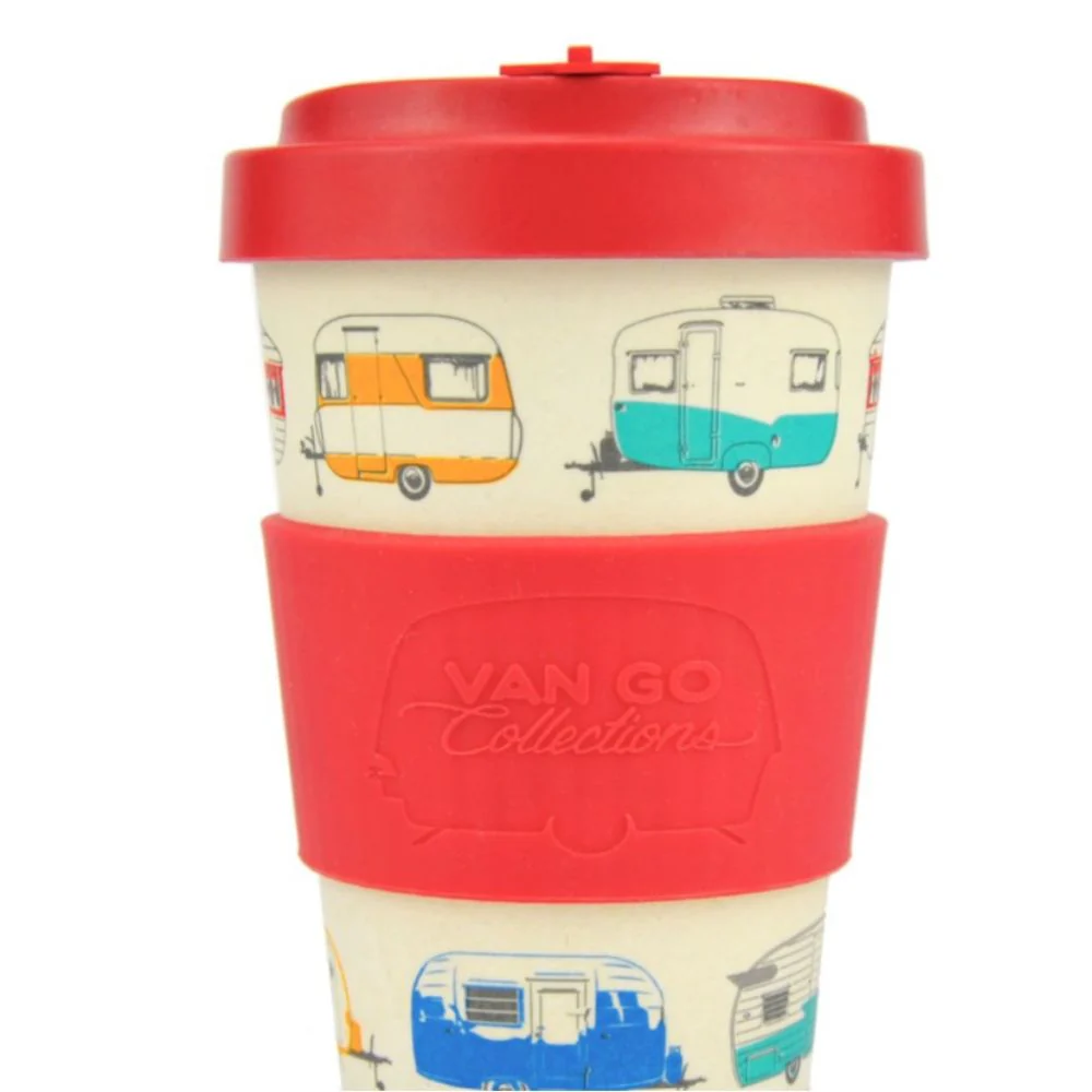 BAMBOO CARAVAN TRAVEL MUG RED - Image 2