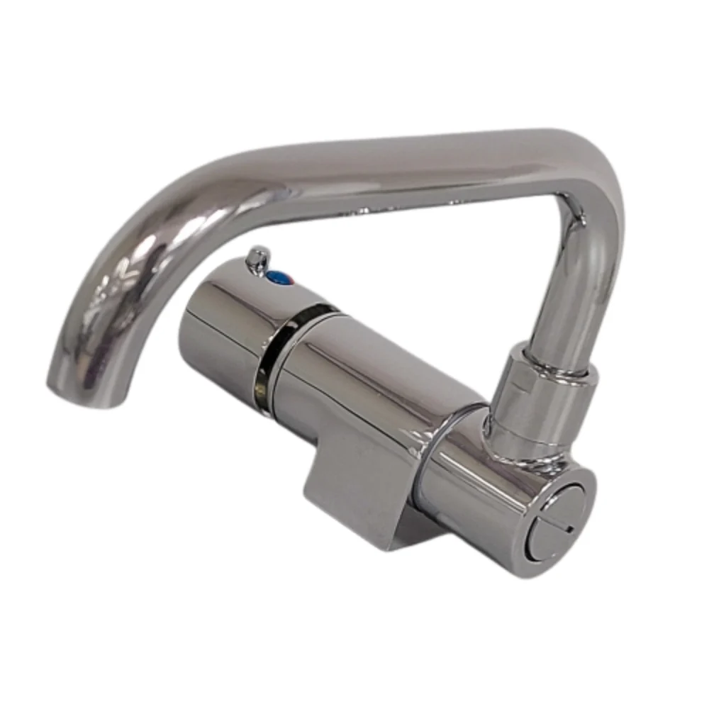 BARKA SINGLE HANDLE FOLD DOWN LOW SPOUT MIXER - Image 2