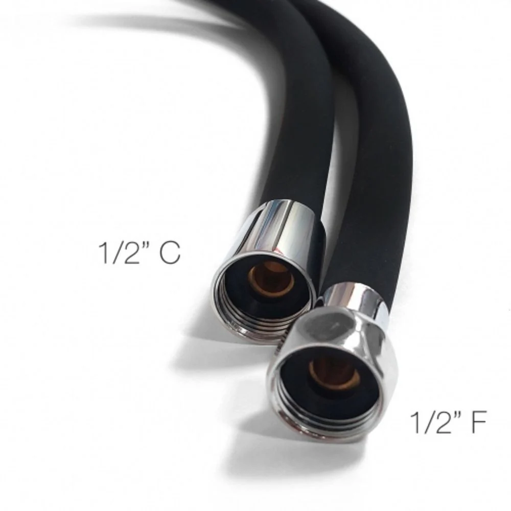 BARKA BLACK SILICON SHOWER HOSE (ONLY)