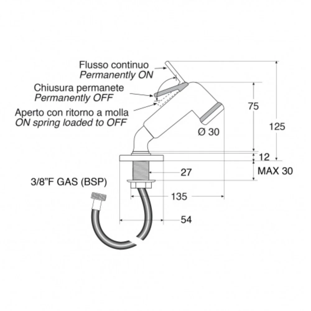 BARKA BLACK TRIGGER SHOWER W/HOSE - Image 5