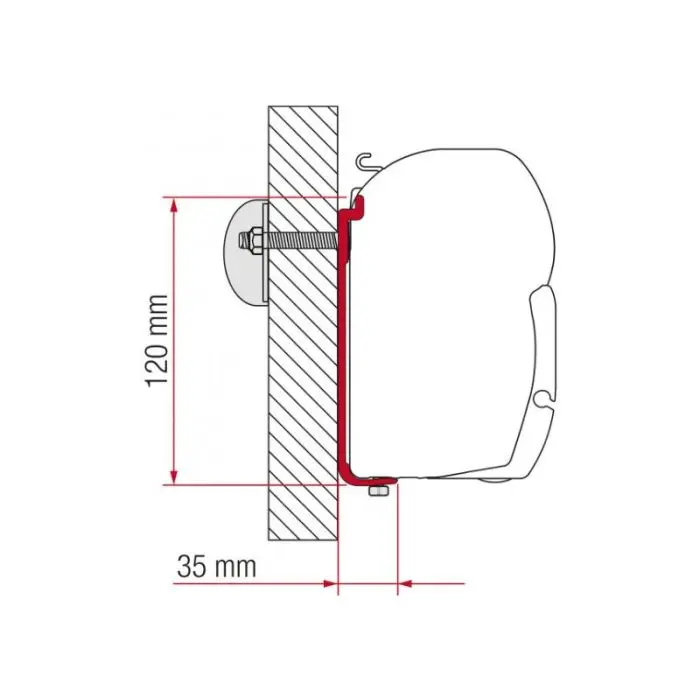 FIAMMA F45 STD AS 120 BRKT KIT
