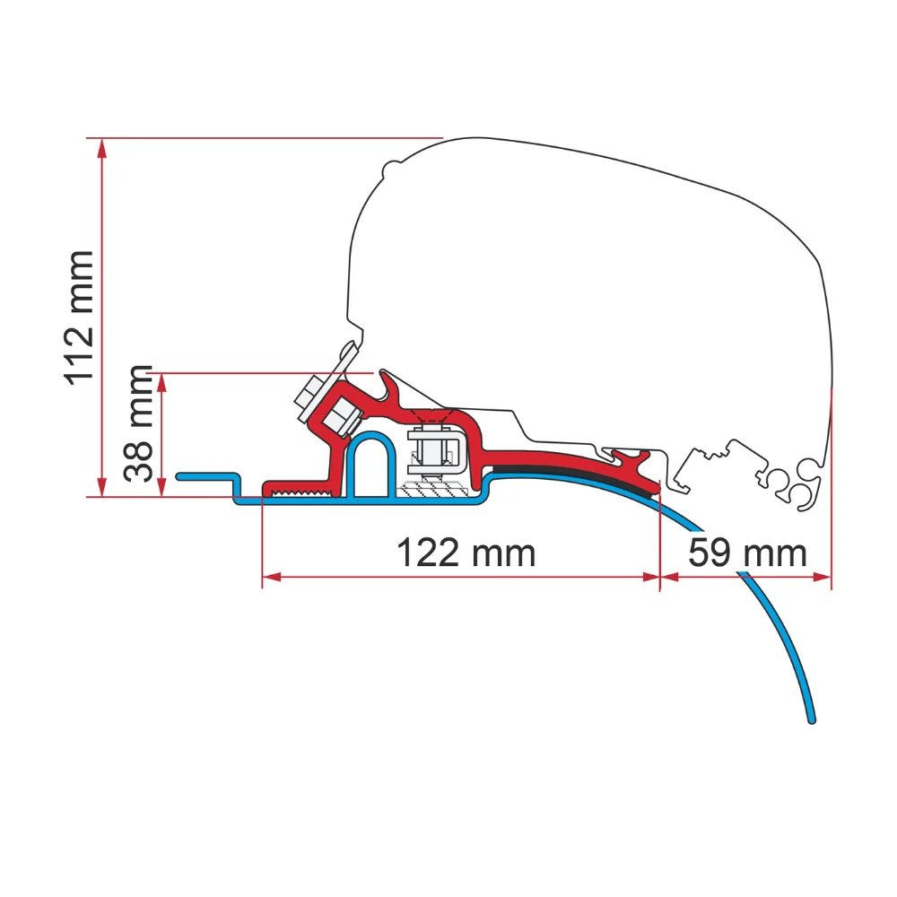 FIAMMA F65/F80 BRACKET KIT