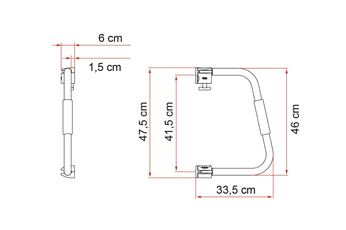 FIAMMA SECURITY DOOR HAND 46CM - Image 3
