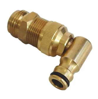 FLAT OUT MAINS WATER INLET - 90° BRASS