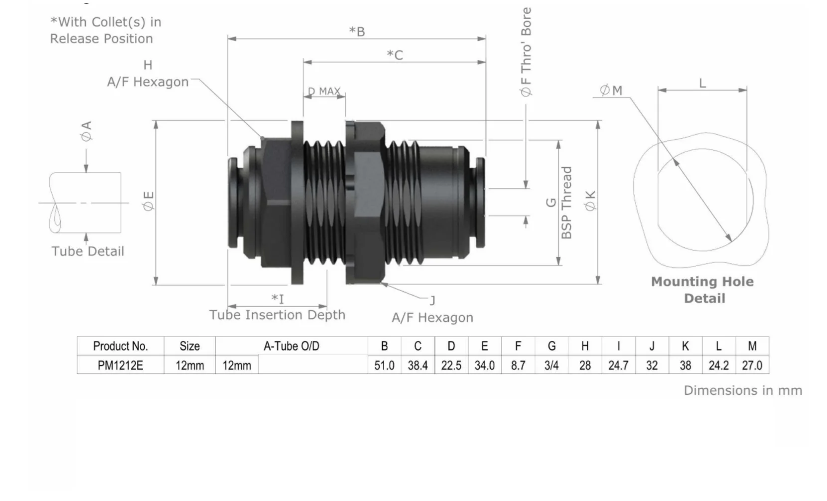 JG BULKHEAD CONNECTOR - Image 2