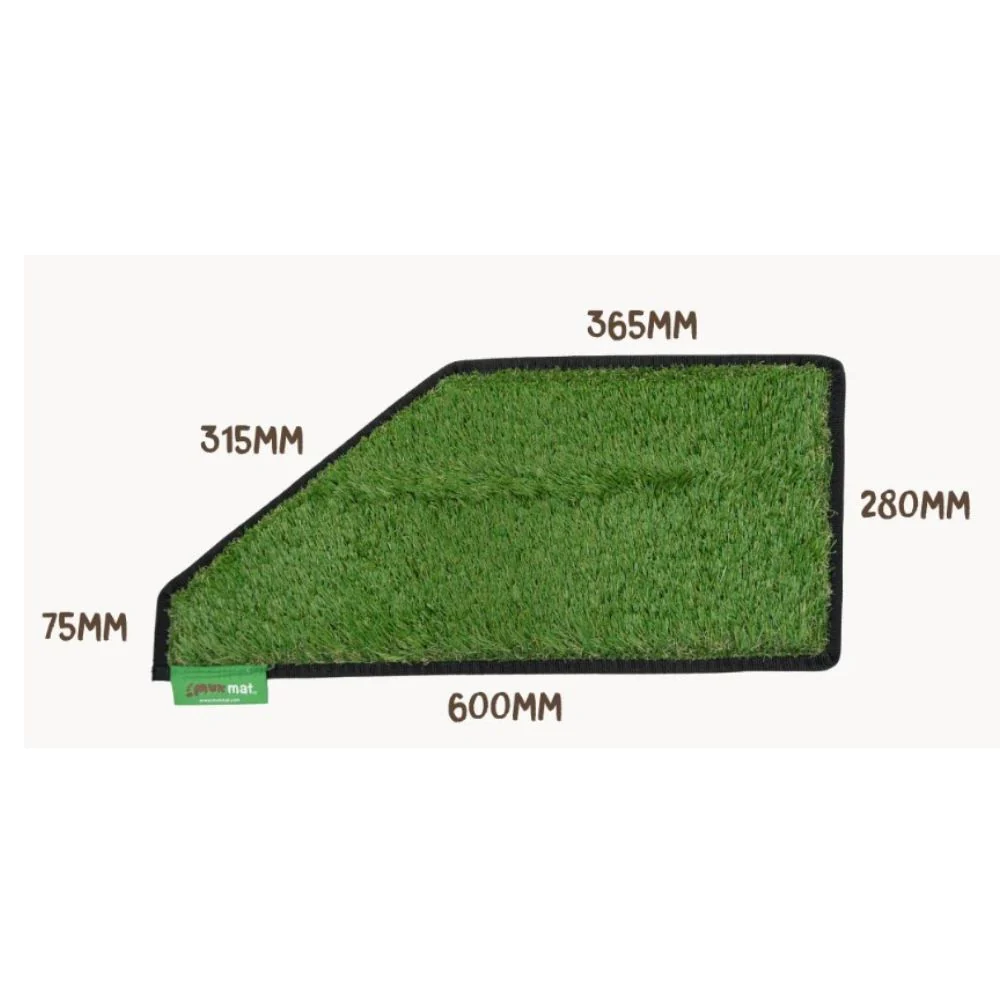MUK MAT ANGLED CARAVAN STEP GREEN 28 X 60CM - Image 2