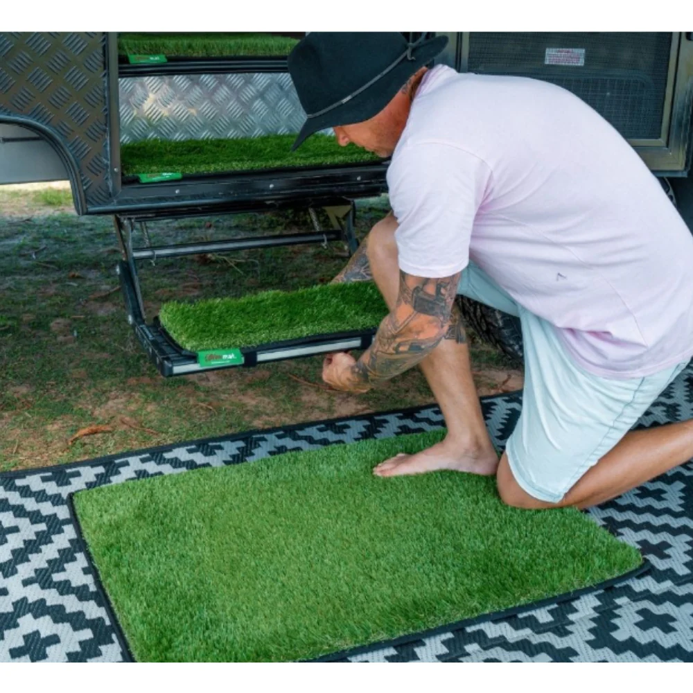 MUK MAT PULL OUT STEP GREEN 51 X 20CM W/STRAPS - Image 3