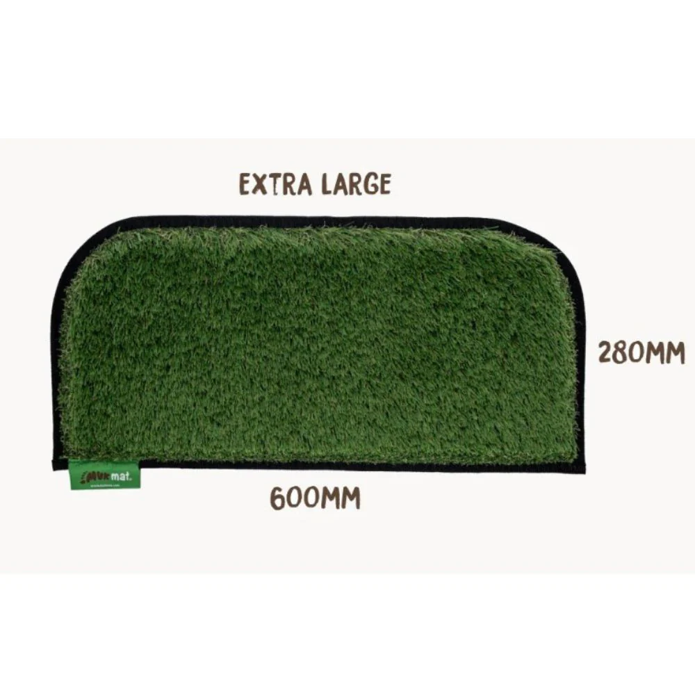 MUK MAT ROUNDED CARAVAN STEP GREEN EXTRA LARGE 28 X 60CM - Image 2