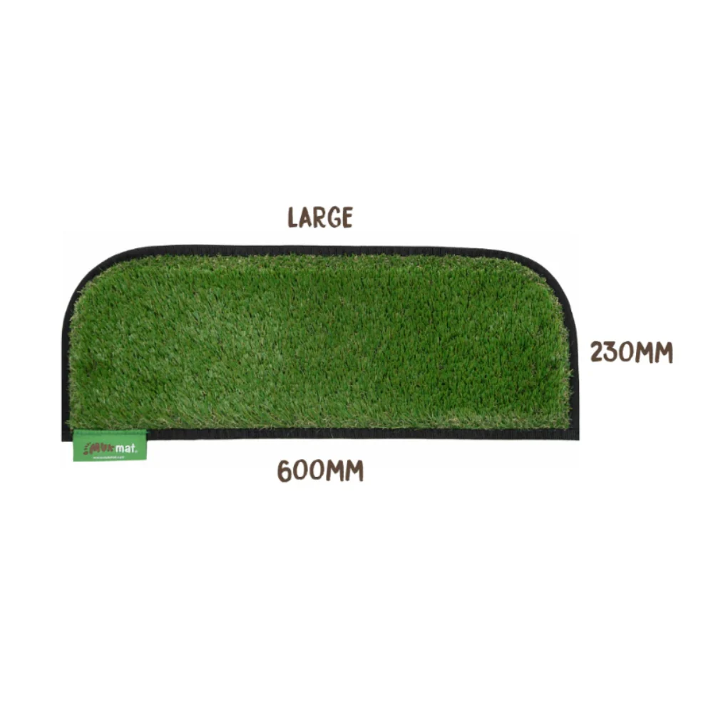 MUK MAT ROUNDED CARAVAN STEP GREEN LARGE 23 X 60CM