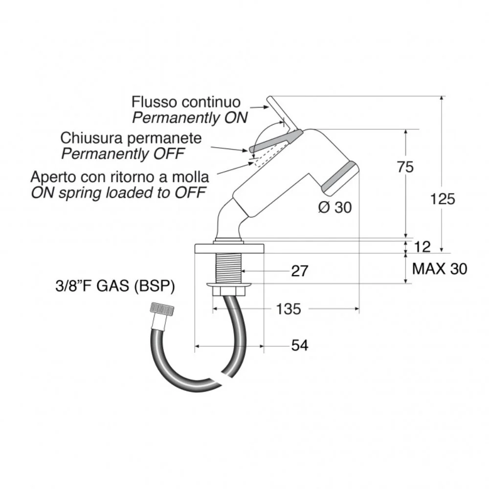 BARKA TRIGGER ELBOW SHOWER W/HOSE - Image 6