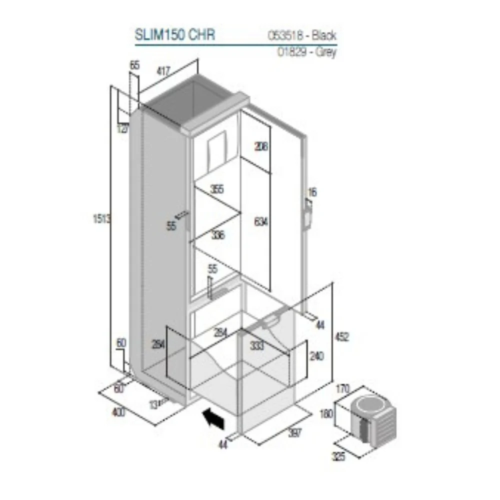 VITRI SLIM150 CHR DX BLACK - Image 4