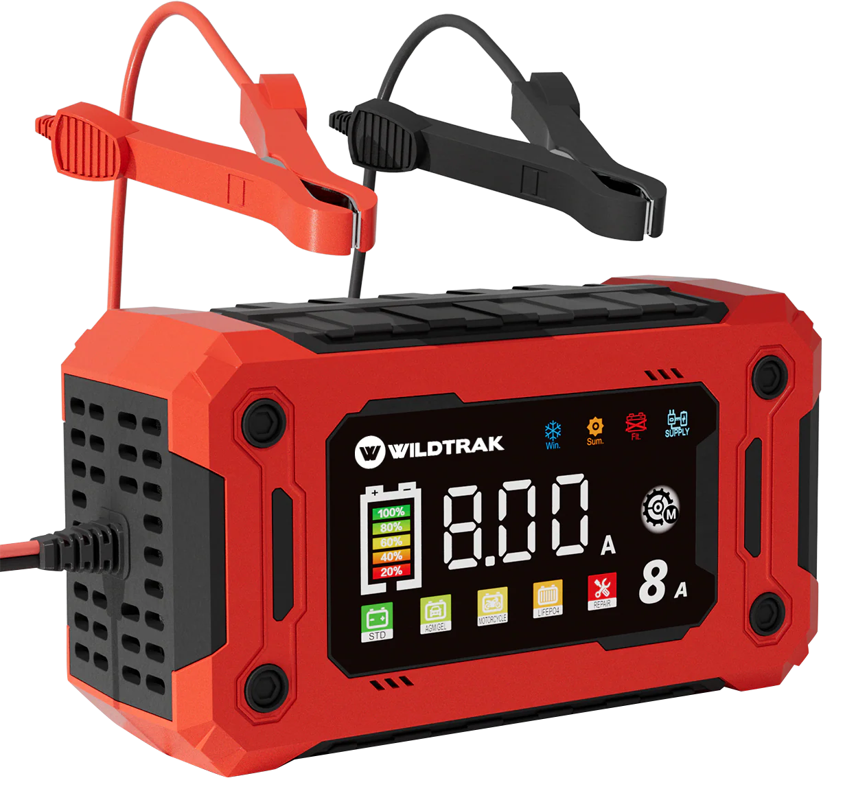 WILDTRAK 8A 12V SMART BATTERY CHARGER